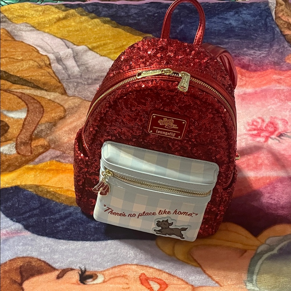 Rare Red Sequin Ruby Slipper Sequin Wizard of Oz Loungefly